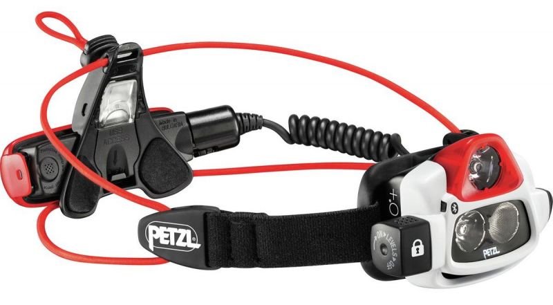 Petzl-ის უკანა ელემენტიანი თავის ფანარი Nao